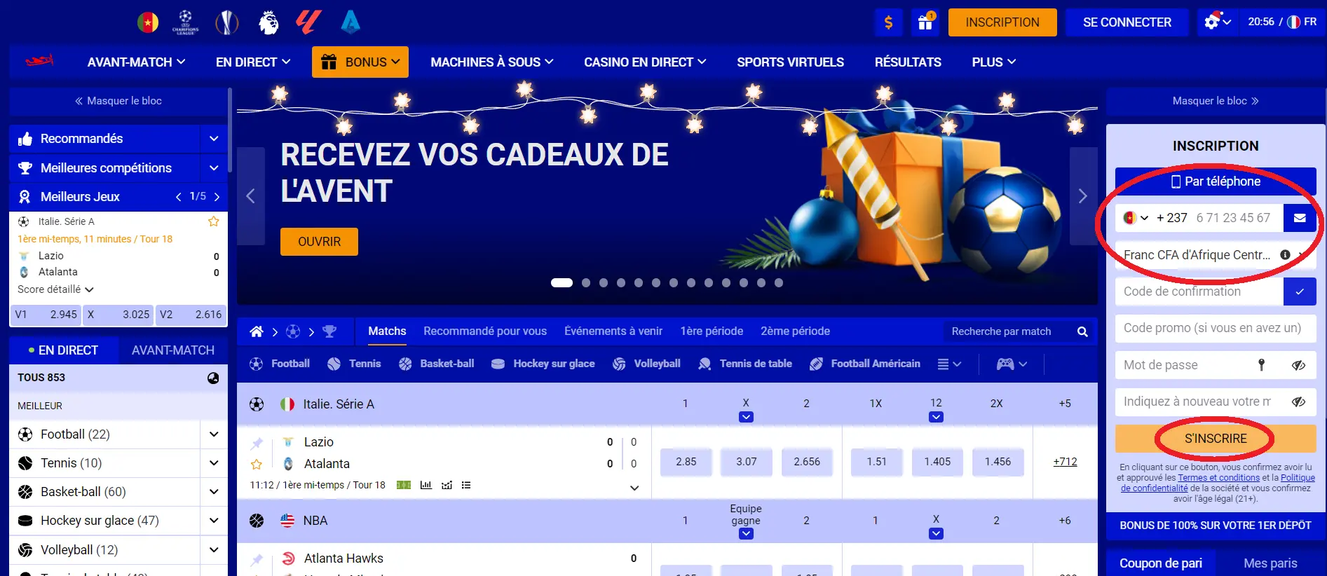 Inscription PariPesa au Cameroun