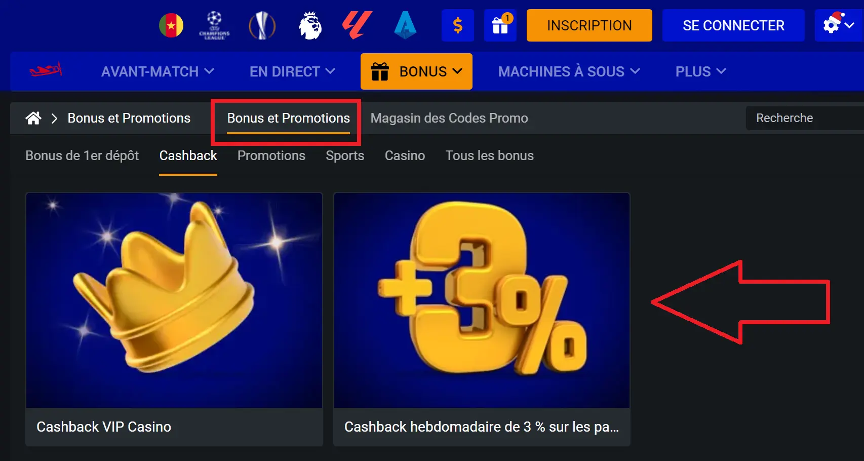 PariPesa Série noire – récompense en cas d’échecs PariPesa Série noire – récompense en cas d’échecs