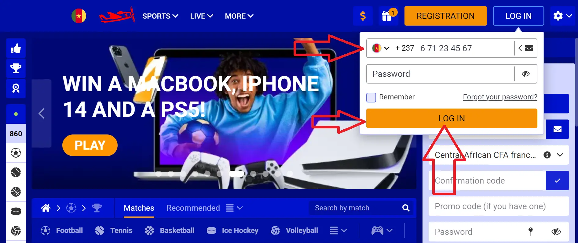 PariPesa login to an existing account PariPesa login to an existing account