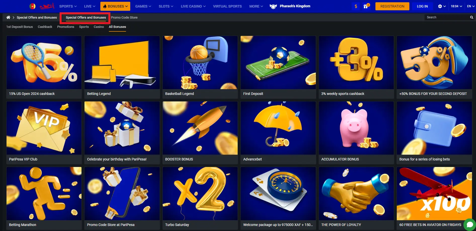 Bonuses from PariPesa Bonuses from PariPesa