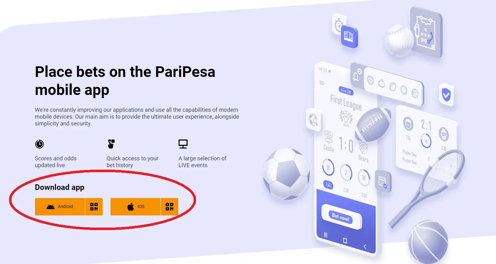 Download PariPesa mobile app Download PariPesa mobile app