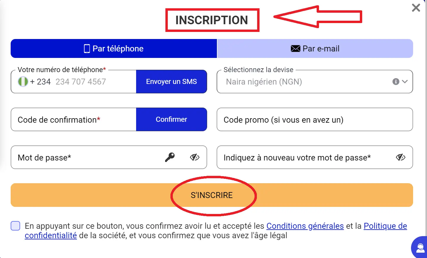 Règles de PariPesa inscription Règles de PariPesa inscription